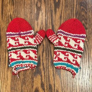Vintage Handmade Knit Mittnes